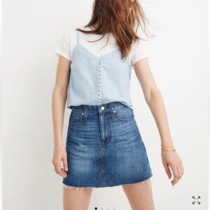 Madewell Light Blue Denim Skirt